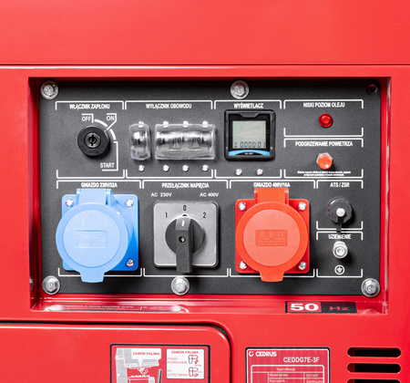 AGREGAT GENERATOR PRĄDOTWÓRCZY CEDRUS DG7E-3F - 7.1kW / 12 KM 230/400V AVR WERSJA WYCISZONA SILENT CEDRUS 7.1 kW KD195FC DIESEL - FASHION GARDEN - OFICJALNY DYSTRYBUTOR - AUTORYZOWANY DEALER CEDRUS