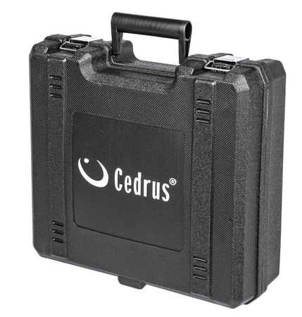 Szlifierka kątowa z baterią i ładowarką w walizce Cedrus CEDAG125LI-SET