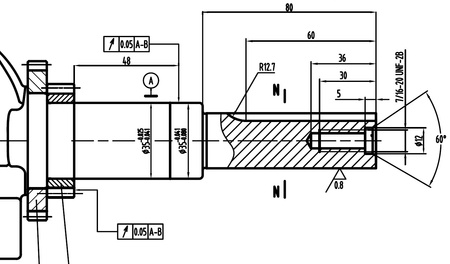 Silnik Rato RV340 wał pionowy 25.4 mm / 80 mm