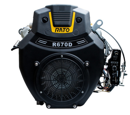 Silnik Rato R670 wał poziomy 25,4 mm / 72 mm