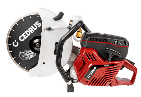 PIŁA RĘCZNA SPALINOWA CEDRUS PC350 PILARKA TARCZOWA PRZECINARKA BUDOWLANA DO BETONU I ASFALTU Ø 350mm 4,8KM - FASHION GARDEN - OFICJALNY DYSTRYBUTOR - AUTORYZOWANY DEALER CEDRUS