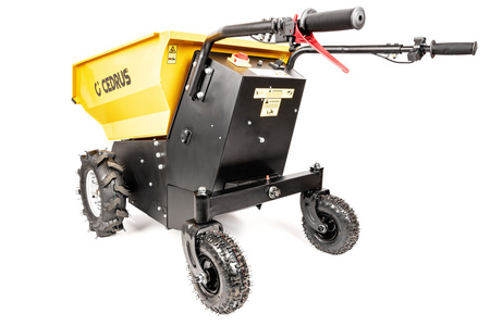 WOZIDŁO TRANSPORTER AKUMULATOROWY BUDOWLANY OGRODOWY TACZKA WYWROTKA 48V 20AH 1000W - CEDRUS TA500 - FASHION GARDEN - OFICJALNY DYSTRYBUTOR - AUTORYZOWANY DEALER CEDRUS