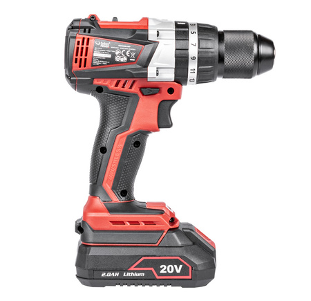 Wiertarko–wkrętarka udarowa z baterią i ładowarką w walizce Cedrus CEDHD58LI-SET