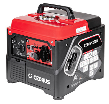 AGREGAT GENERATOR INWERTOROWY PRĄDOTWÓRCZY CEDRUS IN1200R INWERTEROWY WALIZKOWY 230V 1200W - FASHION GARDEN - OFICJALNY DYSTRYBUTOR - AUTORYZOWANY DEALER CEDRUS