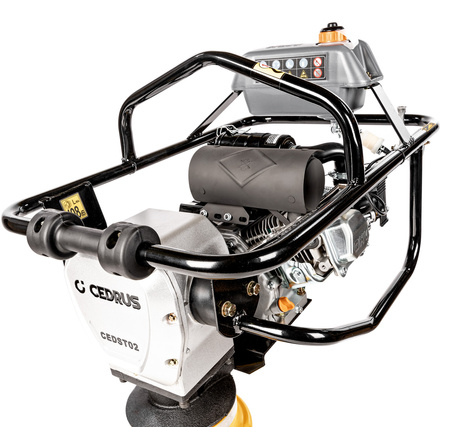 STOPA ZAGĘSZCZARKA SKOKOWA DO GRUNTU STOPA WIBRACYJNA UBIJARKA PŁYTOWA SKOCZEK 78kG -CEDRUS ST02 - FASHION GARDEN - OFICJALNY DYSTRYBUTOR - AUTORYZOWANY DEALER CEDRUS