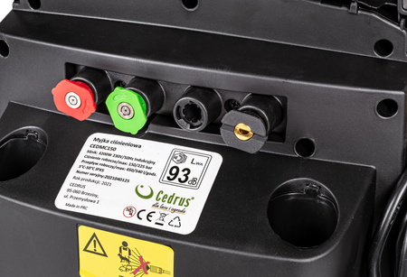 MYJKA WYSOKOCIŚNIENIOWA CEDRUS MC150 -3200W / 225 Bar / INDUKCYJNA - FASHION GARDEN - OFICJALNY DYSTRYBUTOR - AUTORYZOWANY DEALER CEDRUS